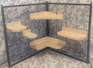 wooden shelves for chinchilla cage