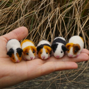 Mini Felted Guinea Pigs
