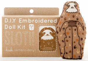 Sloth Embroidery Kit