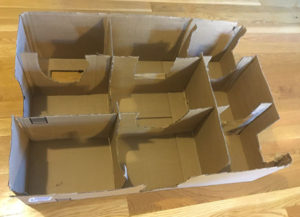 DIY Cardboard Box Maze