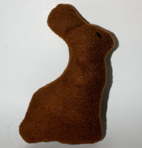 "Chocolate" Easter Bunny Dog Toy