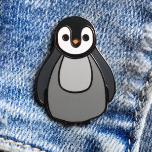 Enamel Penguin Pin Gift Idea