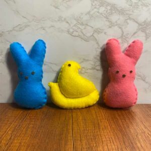 Marshmallow Peeps & Chick Cat Easter Toy