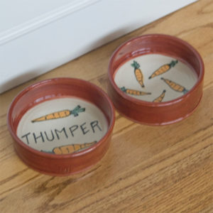 Personalized Rabbit Food Bowls