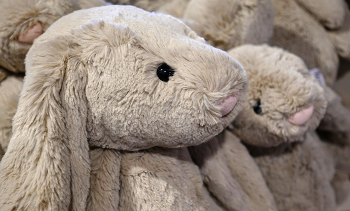 Give Stuffed Rabbits for Easter