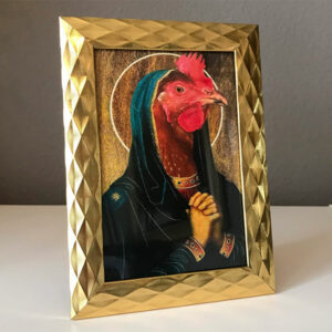 Virgin Chicken Framed Photo Funny Gift