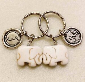 Couples or Best Friend Elephant Keychain