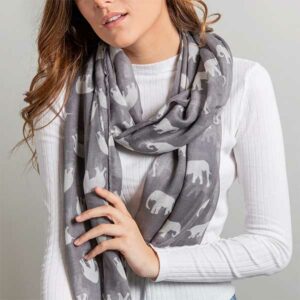 Personalized Elephant Scarf - Gifts for Elephant Lovers