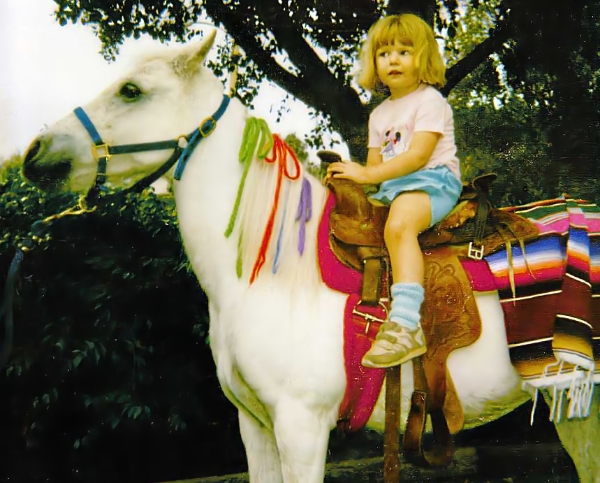 Tiffany Riding Her Pony